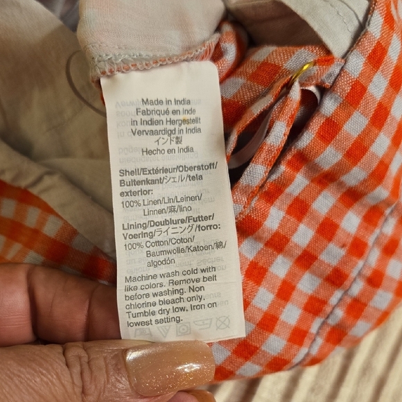 J. Crew Red and Gray Gingham Jumpsuit - Picture 7 of 16